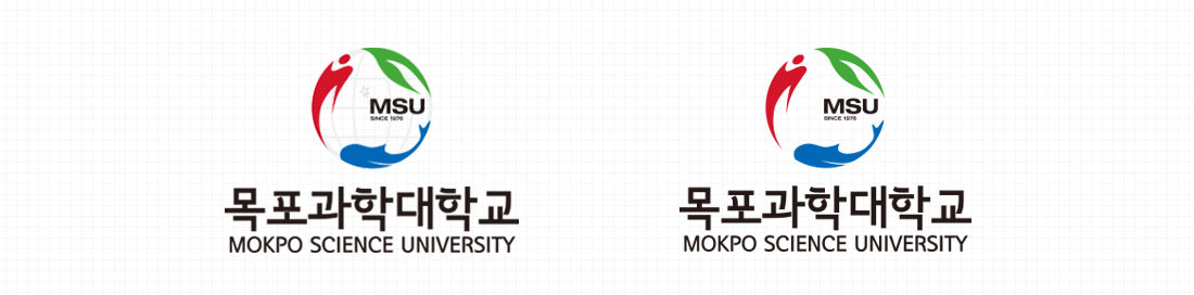 목포과학대학교 심볼로고 세로조합
